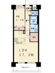 スプランディッド難波WESTⅡの物件間取画像